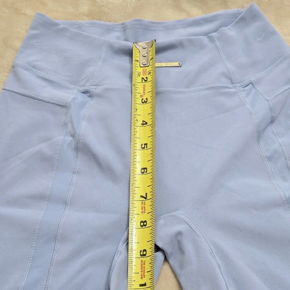 Gymshark Scrunched Biker‎ Shorts Sz S Ladies Whitney Summers Blue Workout Gym